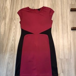 Beautiful fuchsia and black dress